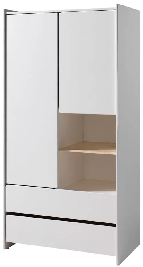 Kiddy fehér gyerek ruhásszekrény, 90 x 180 cm - Vipack