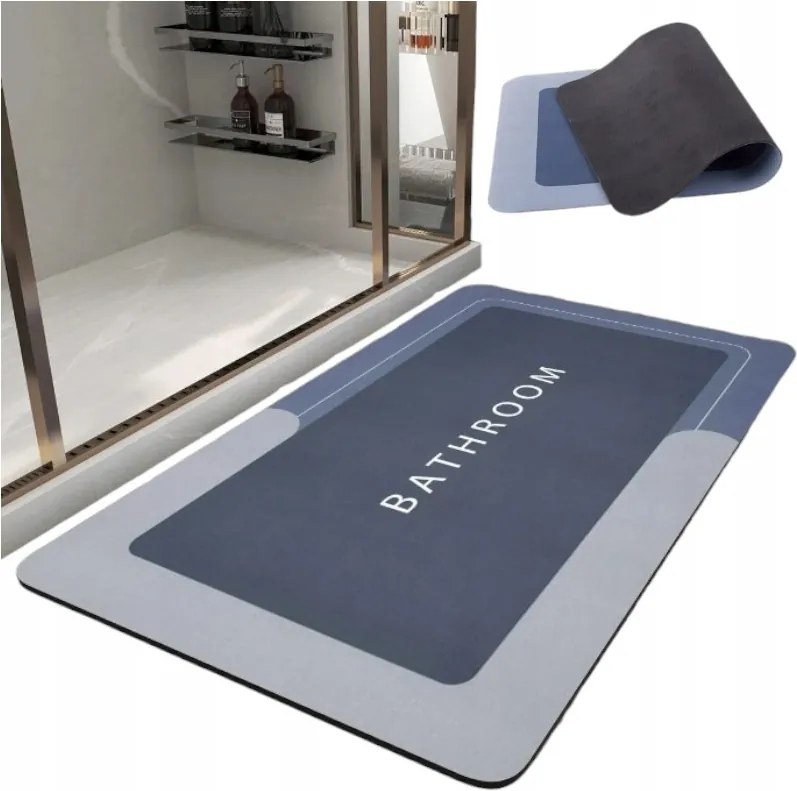 Nagy Fürdőszobaszőnyeg Zuhanyszőnyeg Nedvszívó Kád 40x60 CM