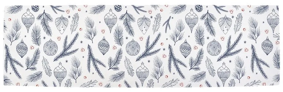 Pamut asztali futó karácsonyi mintával 40x140 cm Tree Needles – Butter Kings