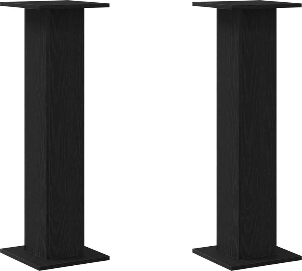 vidaXL Hangszóró állványok 2 pcs Fekete tölgy 30 x 30 x 95 cm Faanyag