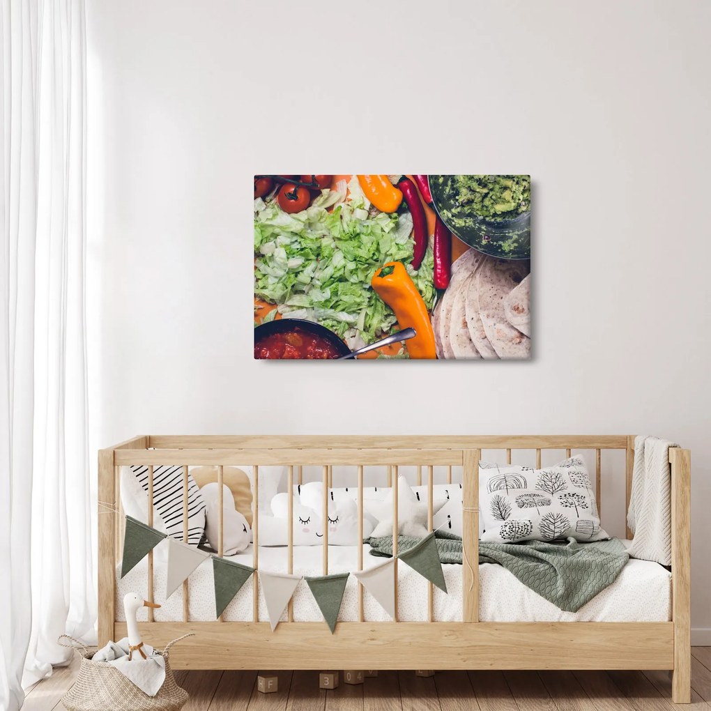 Zöldségek képe (90x60 cm)