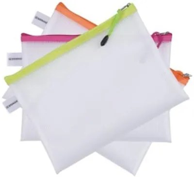 Rendszerező tasak, cipzáras, A5, 243x180 mm, DONAU, vegyes színek (D1797101PL99)