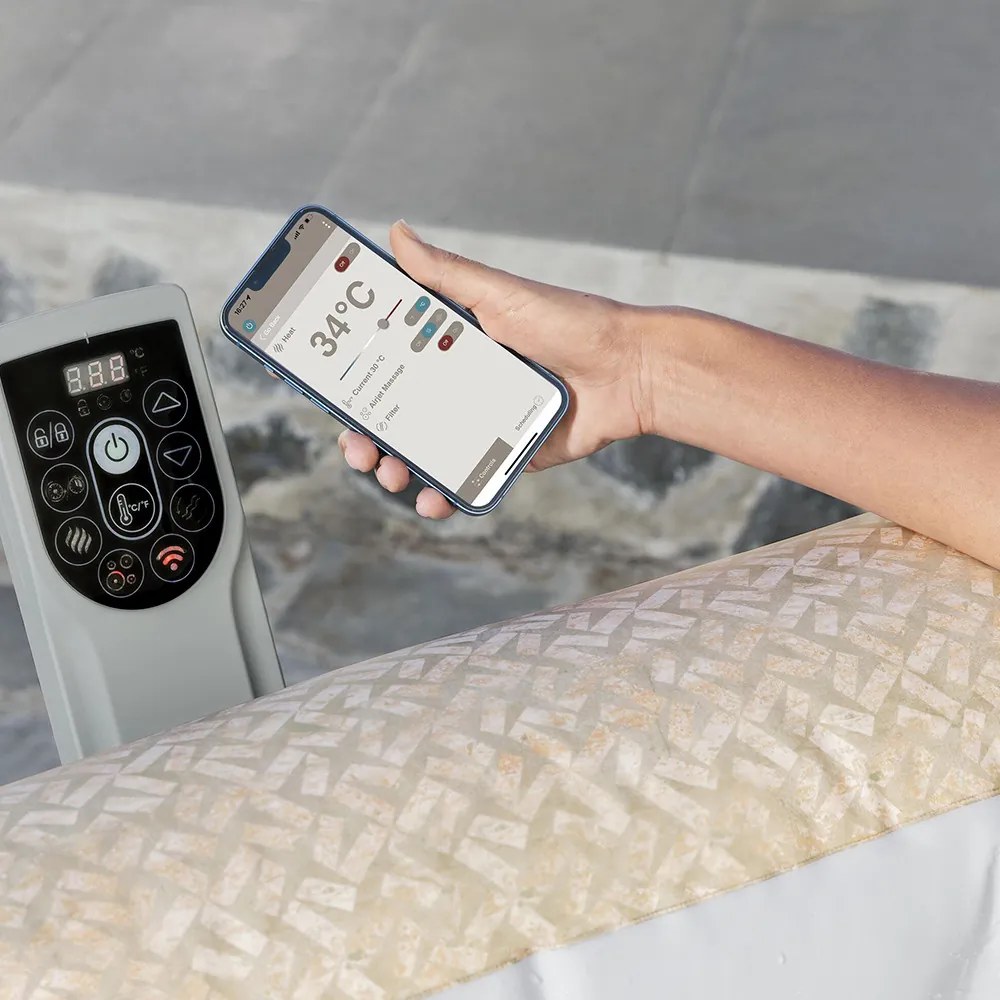 Lay-Z-Spa Róma Airjet EnergySense masszázsmedence 201 x 201 x 71 cm 2025