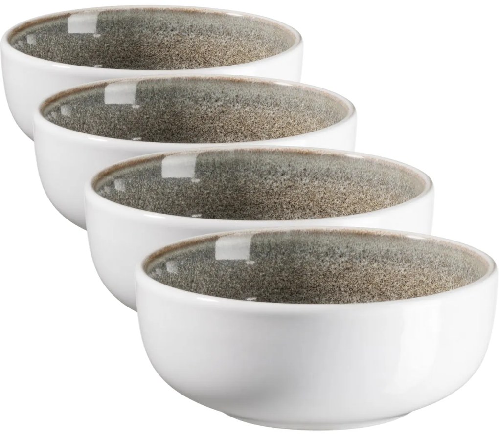 Mäser Lunaria Brown tálkészlet, 12 cm, 4 db, 12 cm