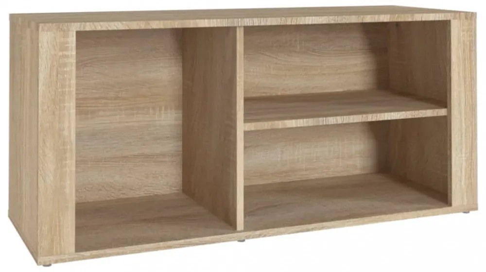 sonoma tölgy színű szerelt fa cipőszekrény 100x35x45 cm