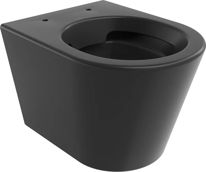 Mexen Rico perem nélküli WC csésze, fekete matt - 3372XX85