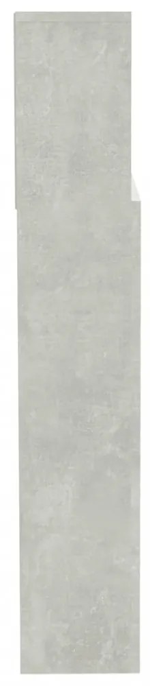 betonszürke áthidaló szekrény 200 x 19 x 103,5 cm