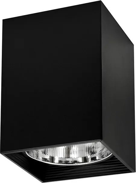 POLUX 307811 JUPITER Kocka Mennyezeti Lámpa Fekete E27 IP20