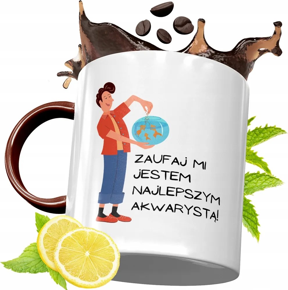 Bordó Bögre Akvarista Születésnapra Ajándék fényképes nyomattal