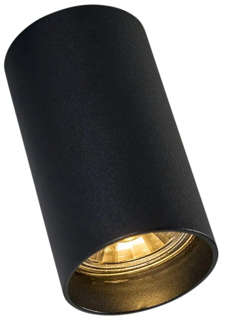 Okos, modern spotlámpa fekete színben, WiFi GU10-zel - Tuba