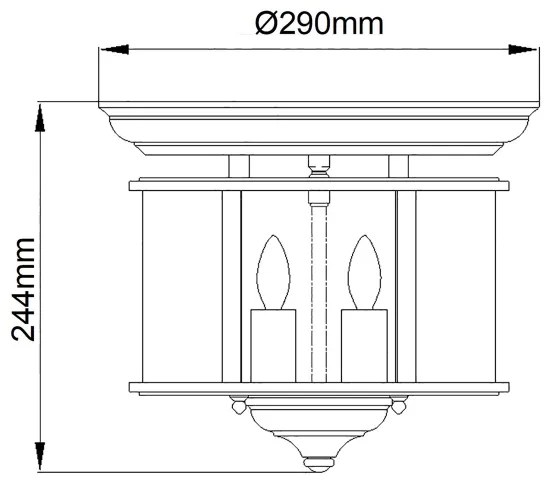 Hinkley HK-GENTRY-F-PN - Mennyezeti lámpa GENTRY 3xE14/40W/230V fényezett króm