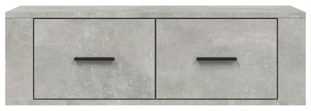 betonszürke szerelt fa függő TV-szekrény 80 x 36 x 25 cm