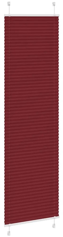 pliszírozott redőny Bordeaux piros 65x200 cm szövetszélesség