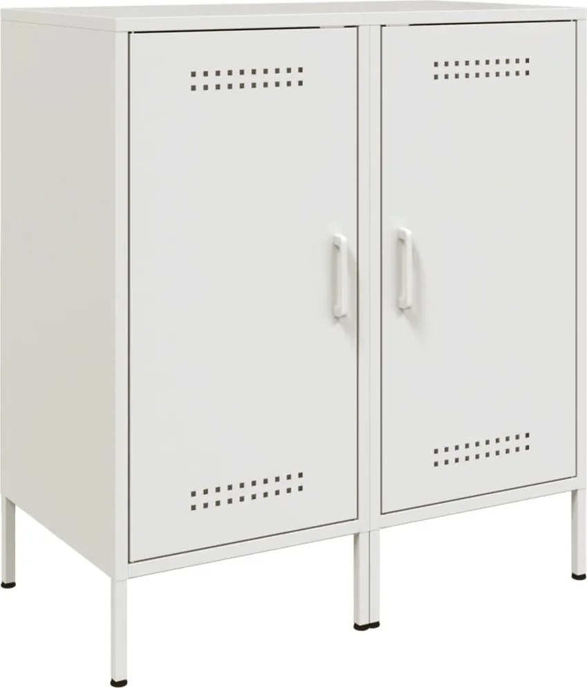 vidaXL 2 db fehér acél tálalószekrény 36 x 39 x 79 cm