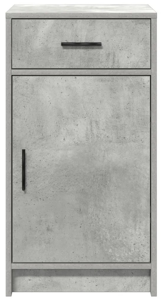 Oldalszekrény Beton Szürke 40x41x75 cm Műanyag Felület