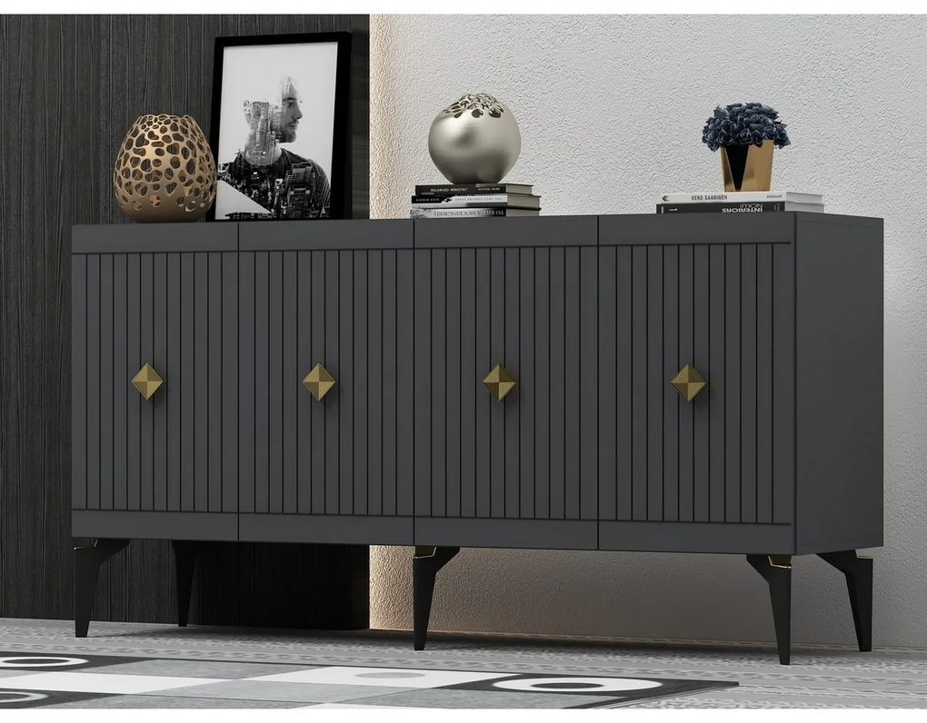 Midas Anthracite and Gold szekrény