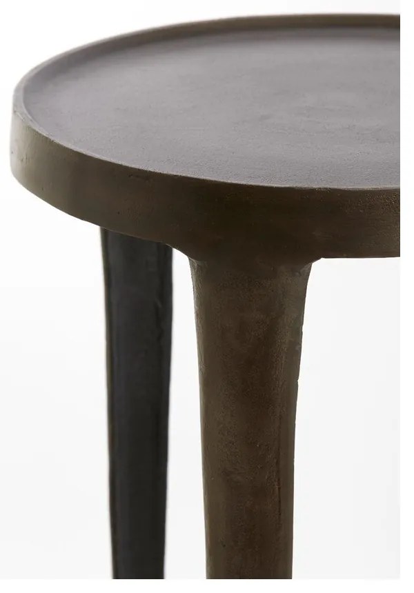 Fém kerek tárolóasztal szett 2 db-os 35x35 cm Tobias – Light &amp; Living