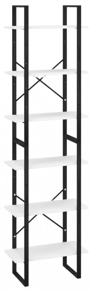 2 db fehér forgácslap tárolópolc 60 x 30 x 210 cm