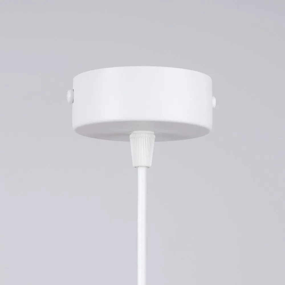 Fehér gyerek függőlámpa üveg búrával ø 20 cm Mab – Sollux