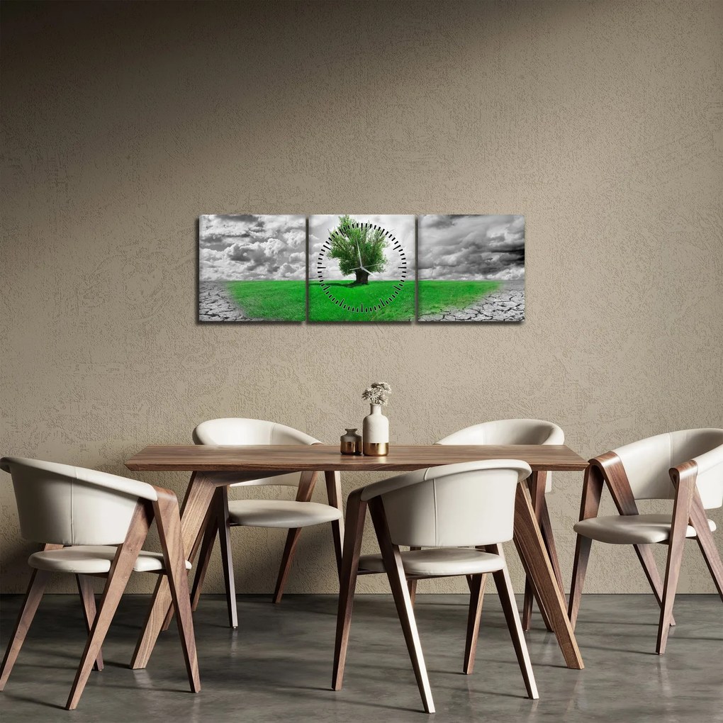 Kép - egy darab természet a városban (órával) (90x30 cm)