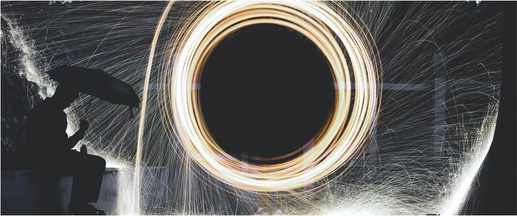 Kép - Világos show az esőben (120x50 cm)