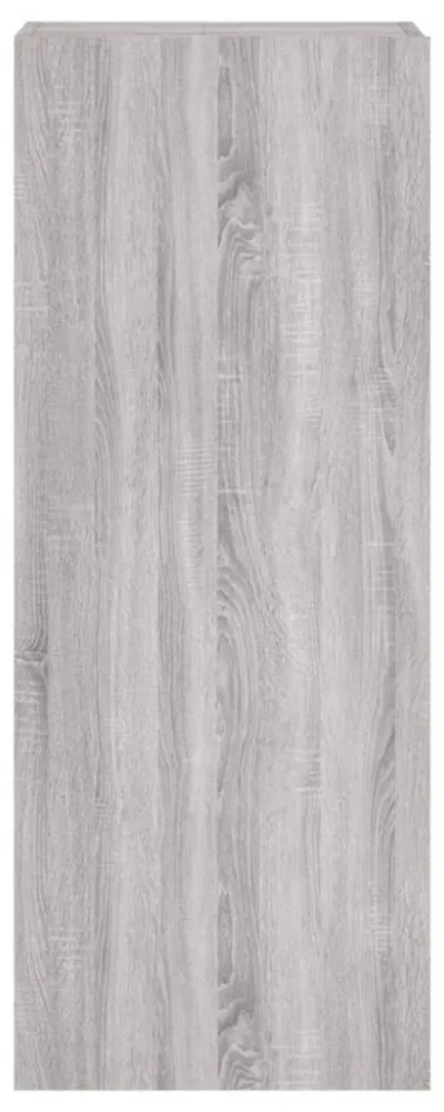 szürke sonoma színű szerelt fa TV-szekrény 40,5 x 30 x 102 cm