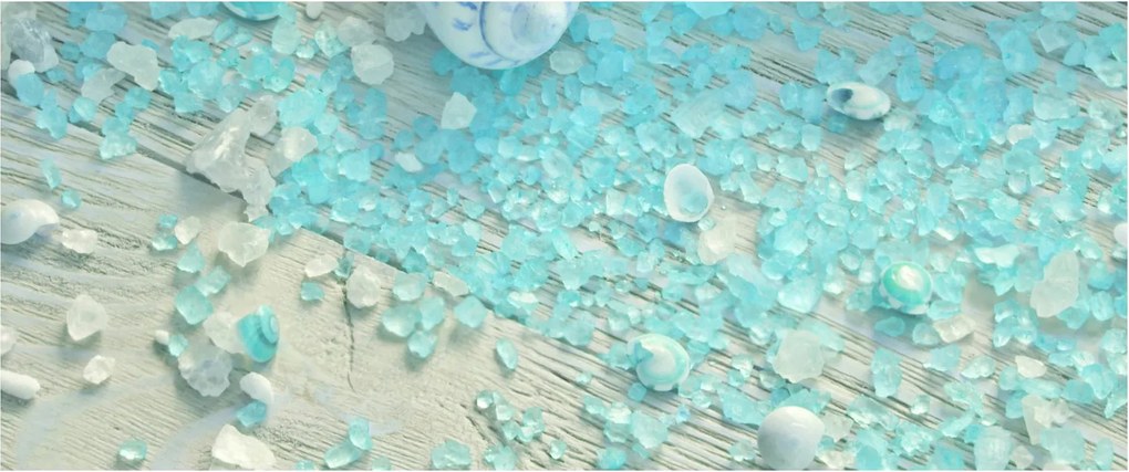 Kép - Tengerparti hangulat türkiz árnyalatokban (120x50 cm)