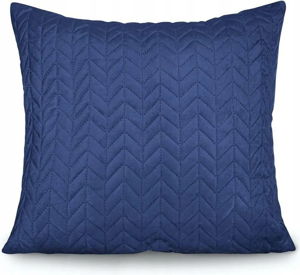 Párnahuzat 45x45 sötétkék velúr