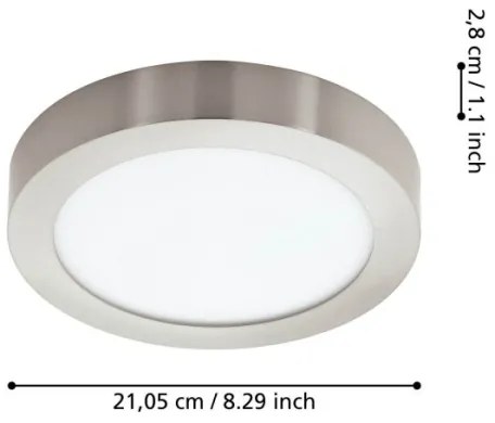 Eglo 900114 - LED dimmelhető fürdőszobai lámpatest FUEVA-Z  LED/16,5W/230V IP44