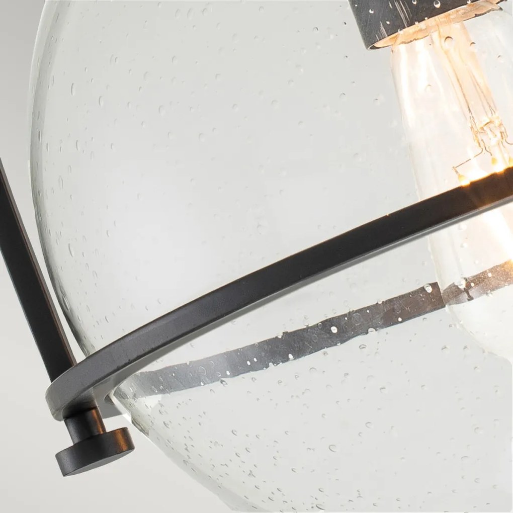 Quintiesse SOMERSET QN-SOMERSET-F-C-BK Plafonlámpa 1x60W/E27