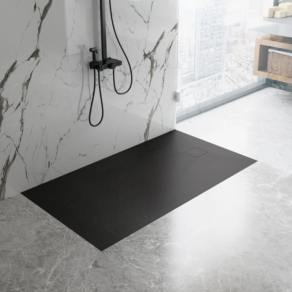 Zuhanytálca Magnum Black 100x80