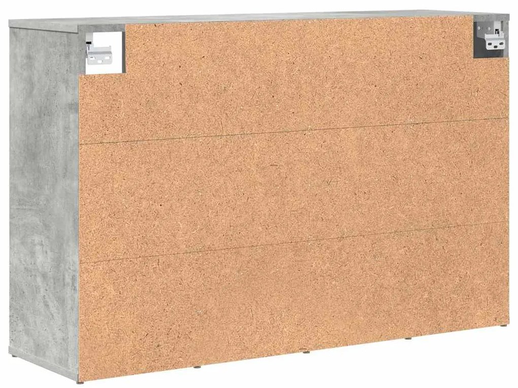 Cipősszekrény polcokkal Beton szürke 103 x 30 x 67 cm Faanyag