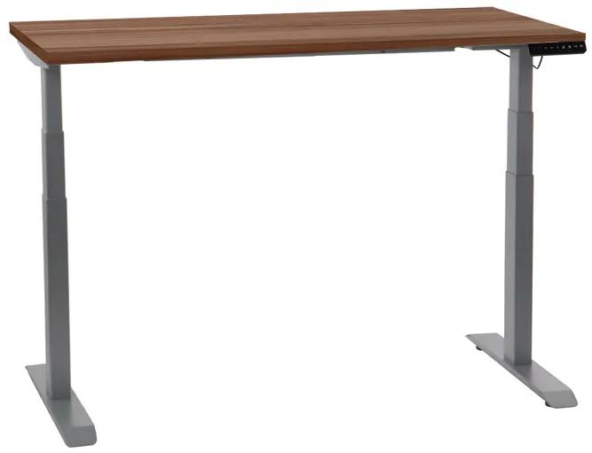 ALB-UT04-3T/A kétmotoros állítható magasságú íróasztal szürke vázzal (160 cm)
