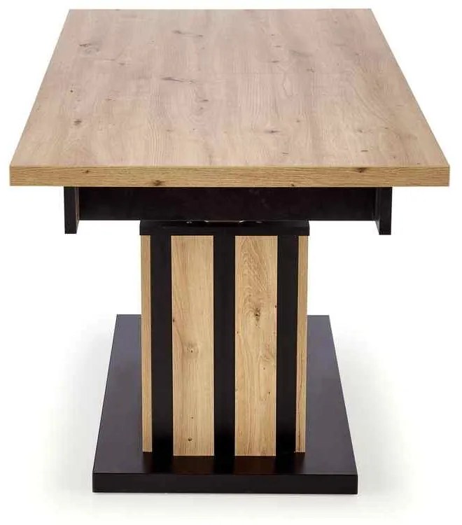 Baretti dohányzóasztal, artisan tölgy / fekete