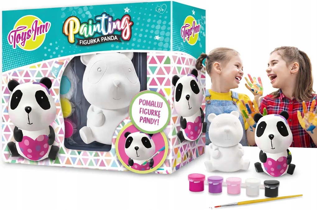 Kreatív Festő Szett Panda mackó figura Festékek Kreatív Plasztika