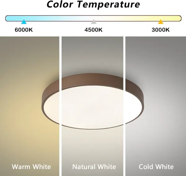 Brilagi - LED dimmelhető mennyezeti lámpatest POOL LED/48W/230V 3000-6000K 40 cm barna+távirányító