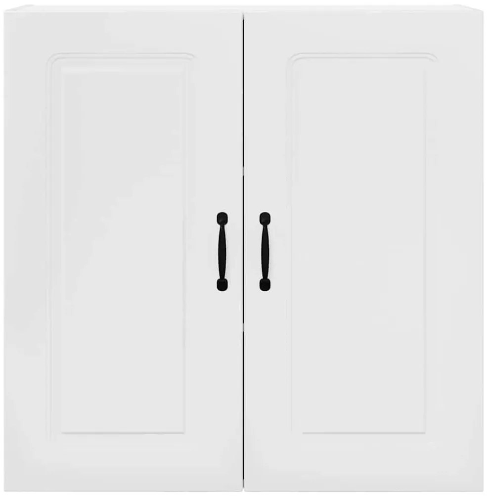 Fali konyhaszekrény Magas Fényű Fehér 80 x 31 x 80 cm Faanyag