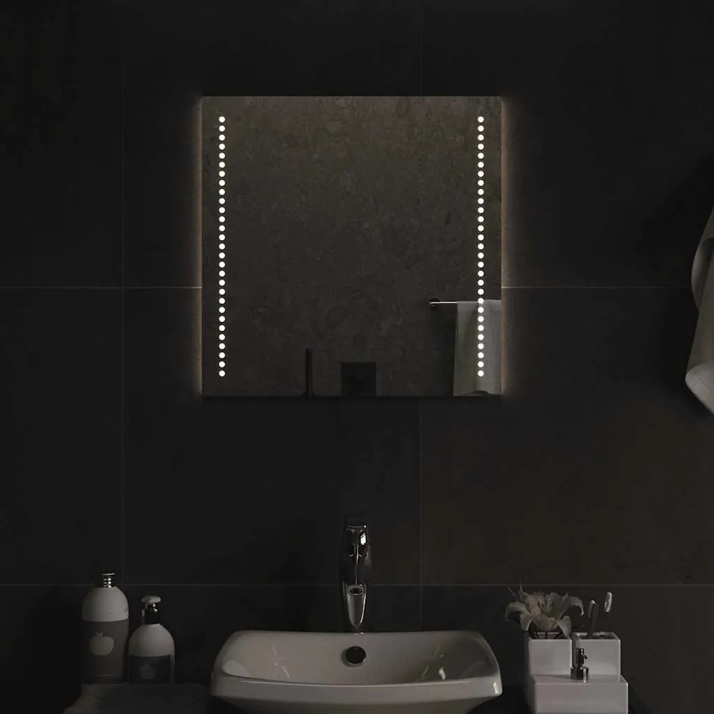 LED-es fürdőszobatükör 50x50 cm