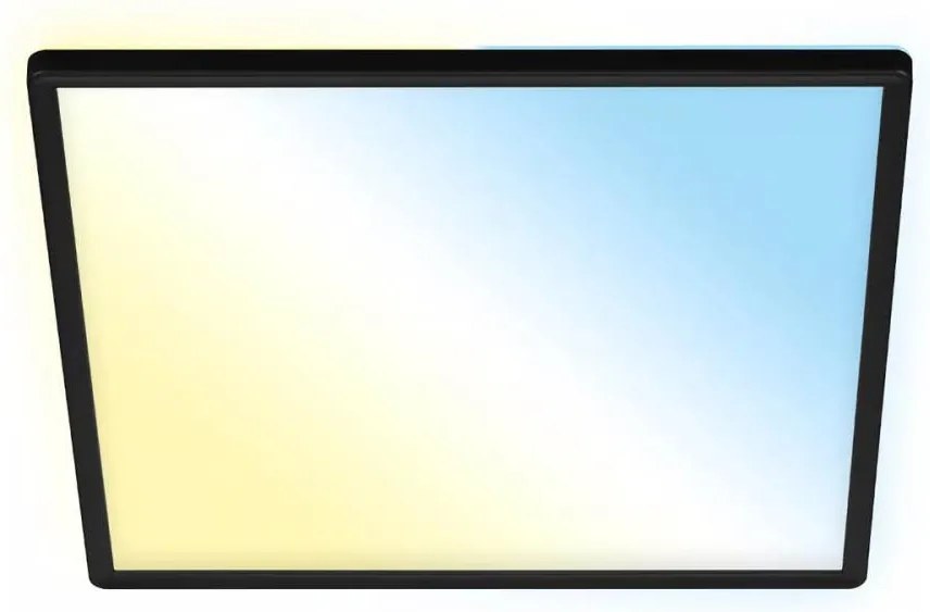 Briloner 7060-015 - SLIM LED dimmelhető panel 22W/230V 42x42 cm fekete Wi-Fi Tuya + távirányító