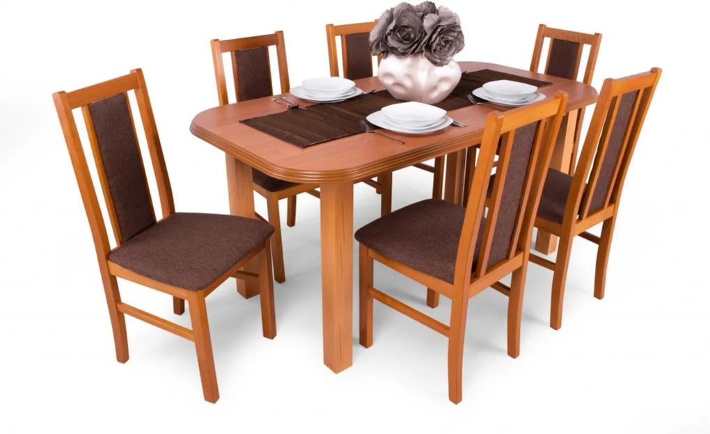 Piano asztal Félix székekkel | 6 személyes étkezőgarnitúra