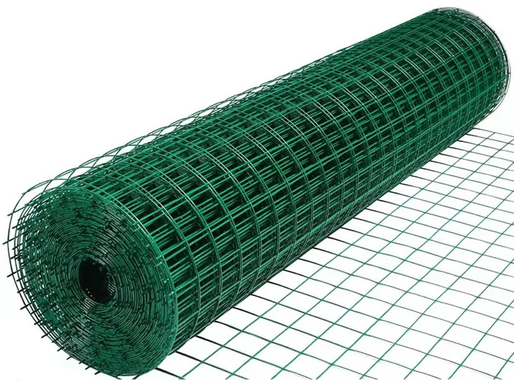 Műanyag bevonatú acél drótháló kerítés 1,8 x 30m, vastagság 1,5 mm