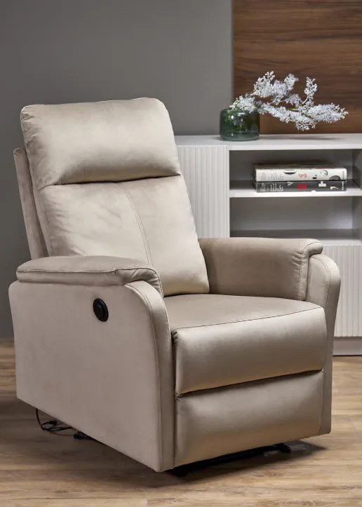 CROCUS elektromos relaxfotel bézs
