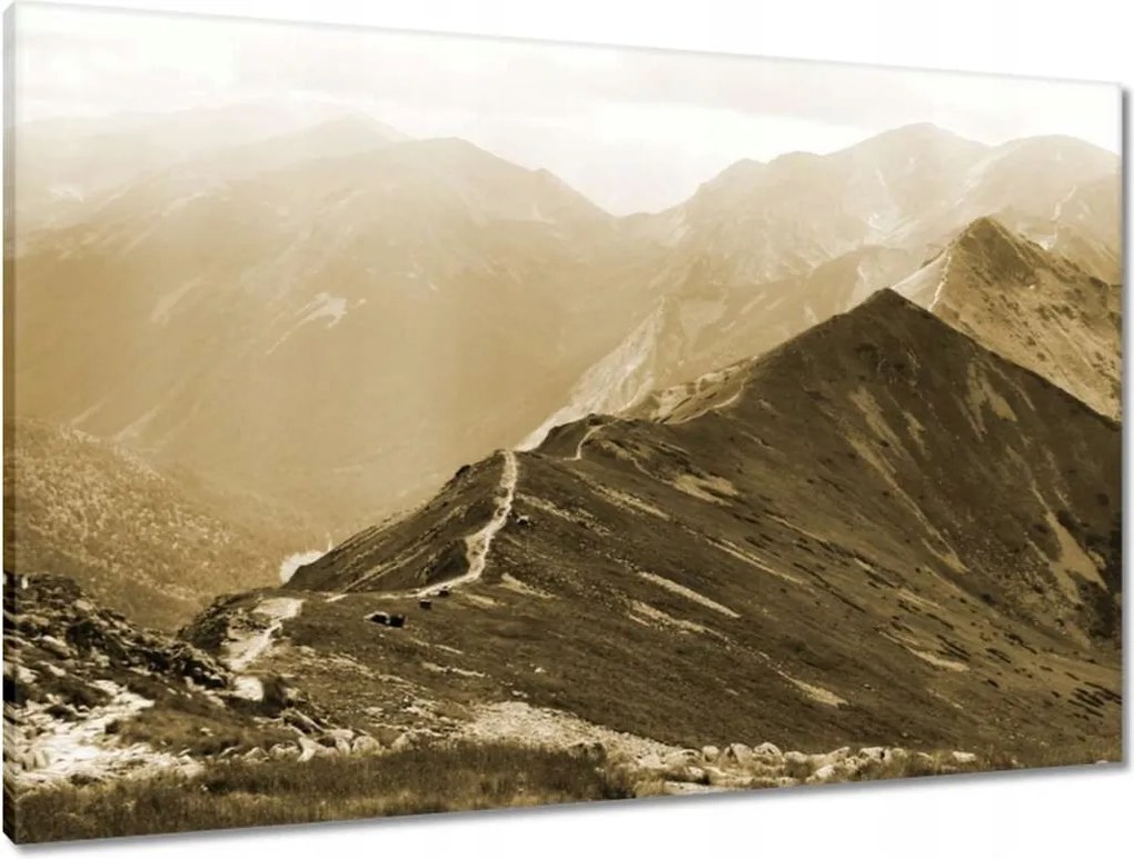 Vászonkép 90x60 Tátra Lengyel hegyek Kilátás