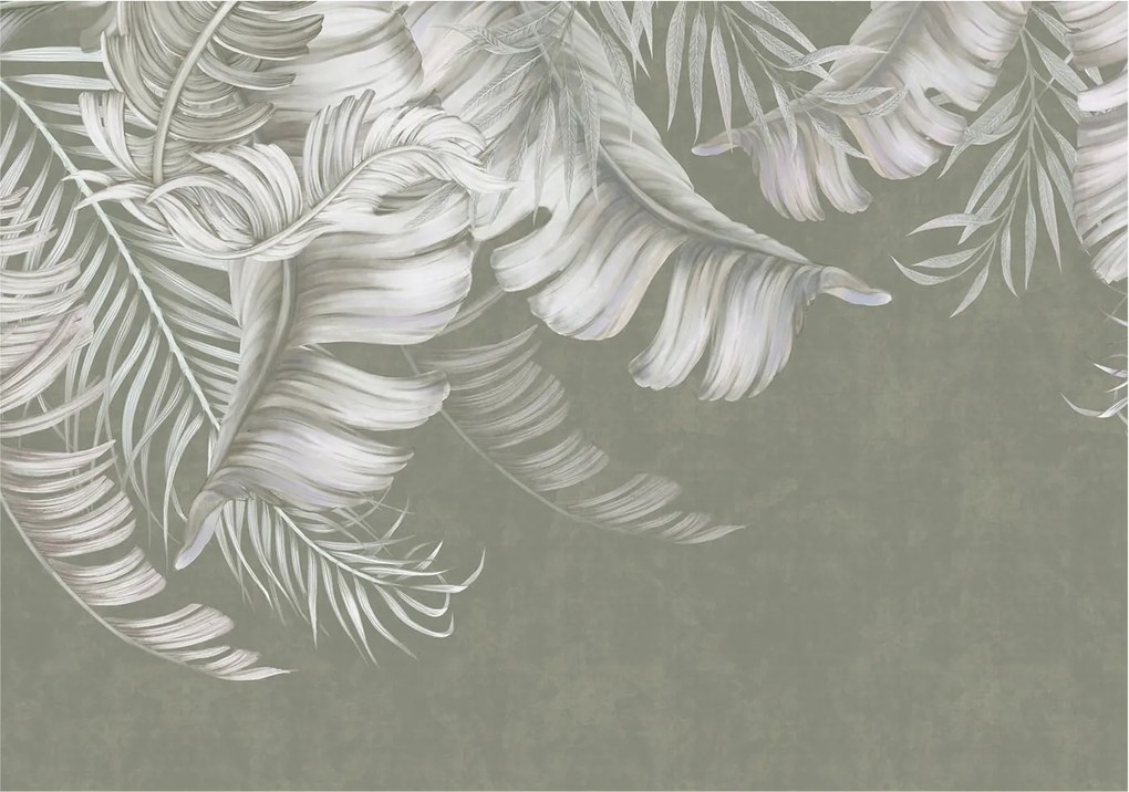 Design fotótapéta Flizelin falra Finom levelek 208x146 Ragasztó