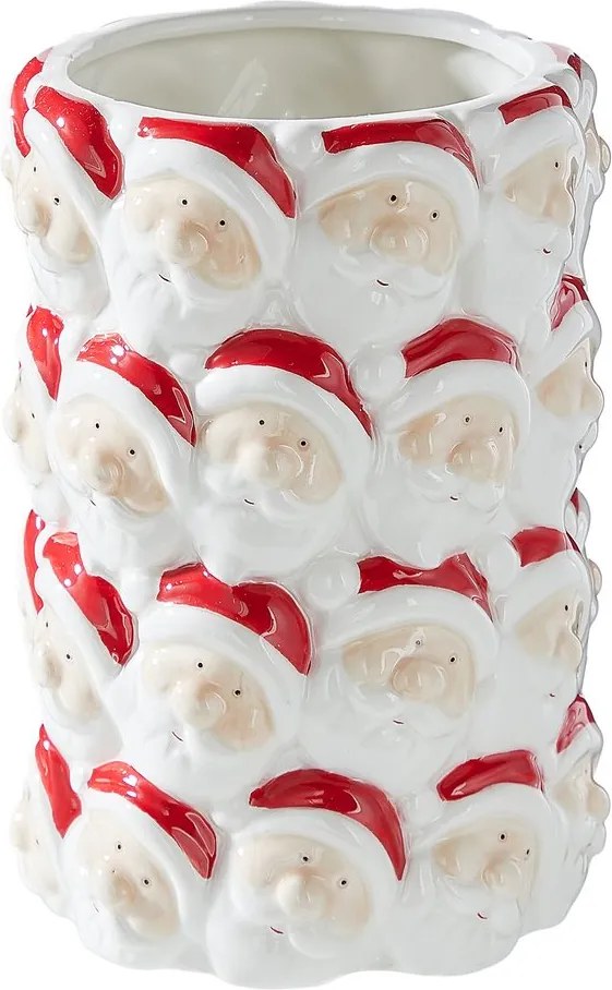 X-MAS kerámia váza 18 cm, Mikulások