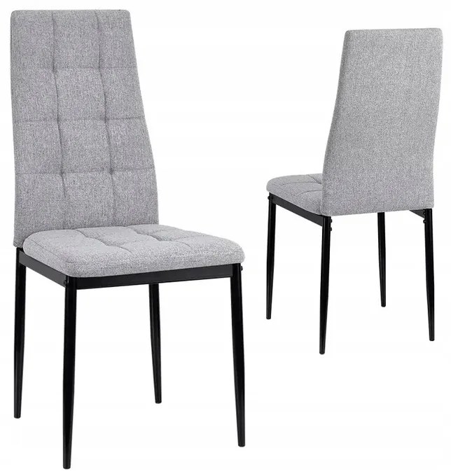 PreHouse Elegáns szürke színű konyhai szék kárpitozással