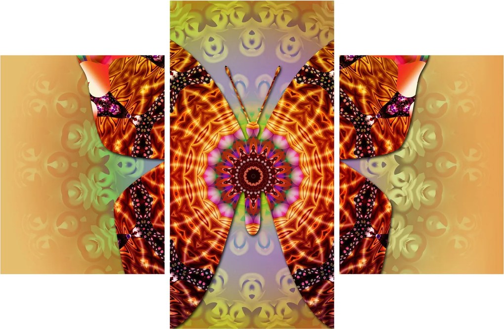 Kép - etno pillangó (90x60 cm)