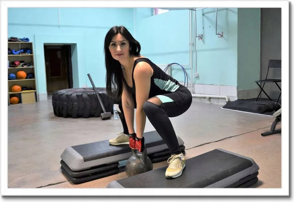 Poszterek keretben 60x40 Edzőterem Edzés Teljesítmény