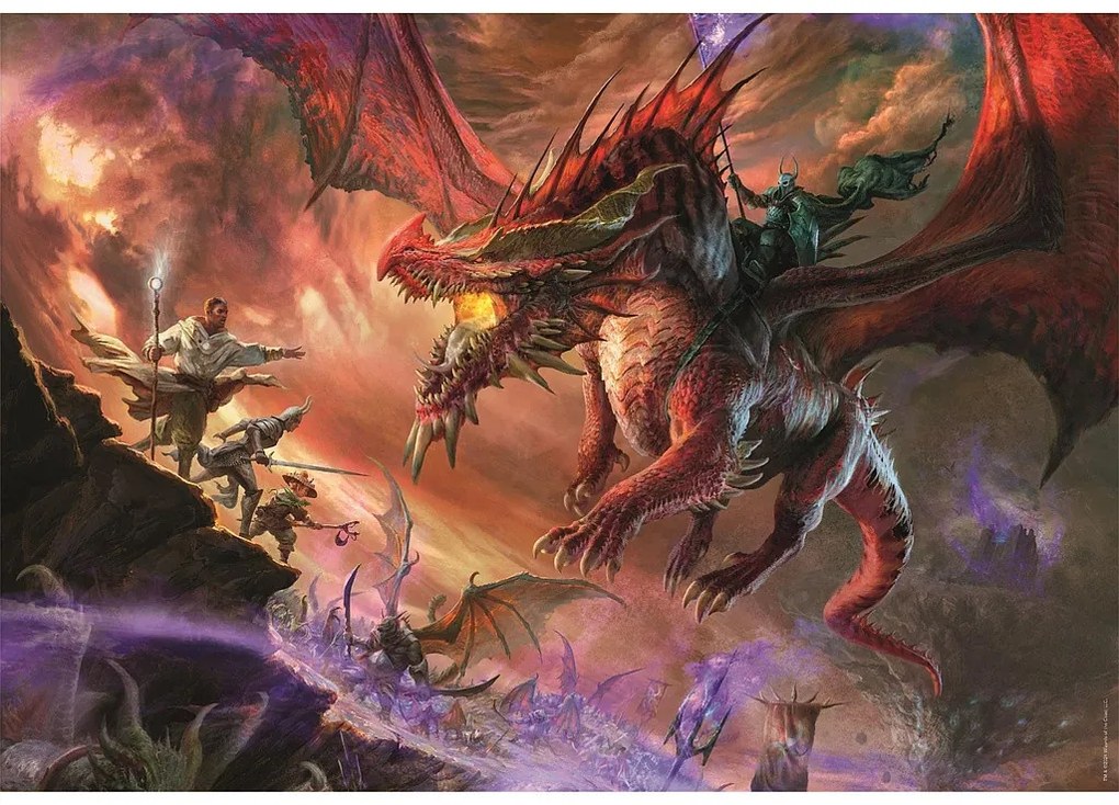 Dungeons &amp; Dragons Fight 500 db-os Cube puzzle Clementoni