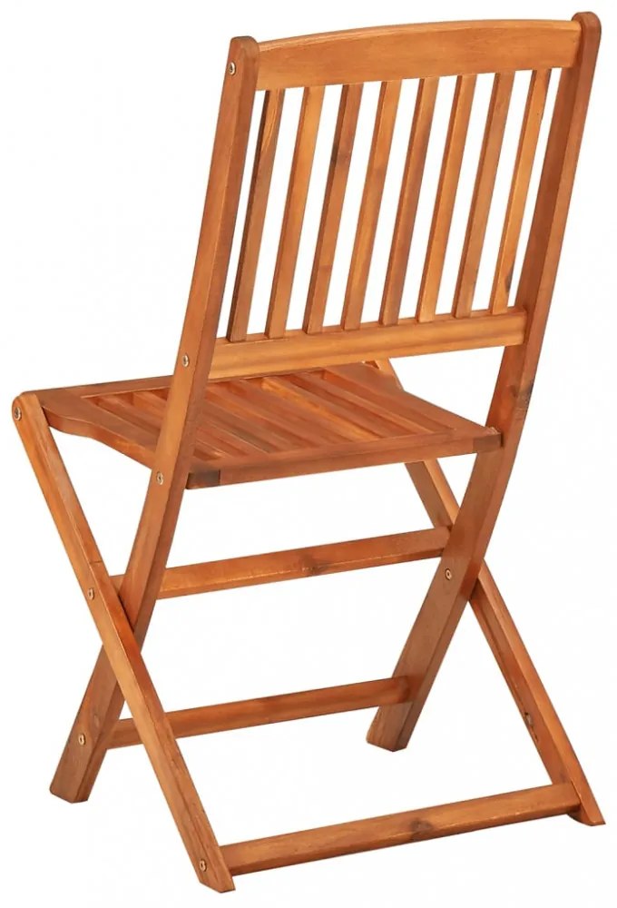 vidaXL 9 részes tömör akácfa kerti étkezőgarnitúra 180 x 90 x 75 cm